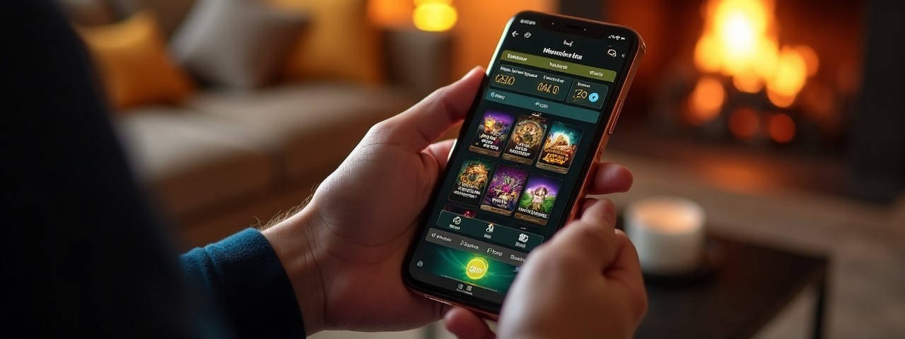 Game4u Casino mobile casino site on a smartphone showing pokies in browser